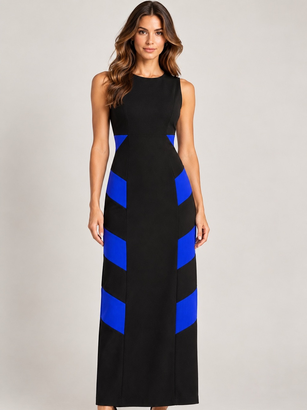 Thomas Wylde NWT Maxi Dress Black Blue Sz S